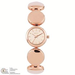 #25-DKNY ROSE GOLD TONE STAINLESS STEEL STRAP,