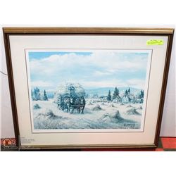 JARVIS PRINT "HARVESTS PAST" FRAMED LTD ED
