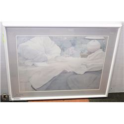 24"X32" METAL FRAME FLORAL PICTURE