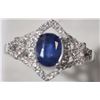 Image 3 : #39-STERLING SILVER ENHANCED SAPPHIRE AND CUBIC