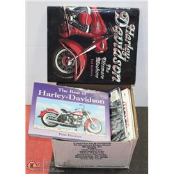 LOT OF HARLEY DAVIDSON HARD COVER BOOKS