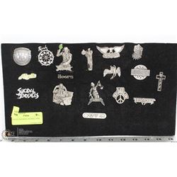 COLLECTOR ROCK AND ROLL PINS