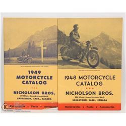 1948-1949 MOTORCYCLE CATALOGUES FROM SASKATOON