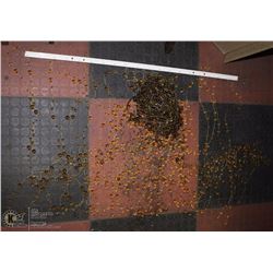 DECORATIVE BEAD DOOR / WALL CURTAIN - AMBER COLOR