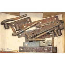 6 ANTIQUE GATE HINGES