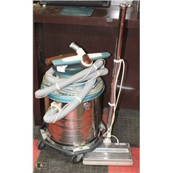 VINTAGE ELECTROLUX SHOP VAC WITH ATTACHMENTS