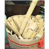 Image 1 : BOX OF BAMBOO WAINSCOTTING