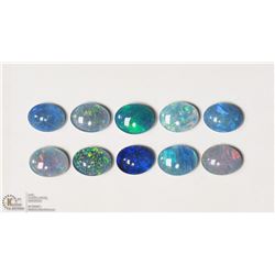 #05-NINE GENUINE OPAL TRIPLETS APPROX. 4.0CT