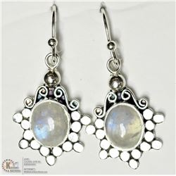 #06-STERLING SILVER MOONSTONE EARRINGS