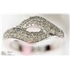 Image 2 : #10-STERLING SILVER DIAMOND SIZE 7 RING