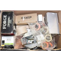 MISC BOX OF SPECIALTY TOOLS AND HARDWARE
