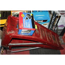 PAIR OF CAR RAMPS & A NEW PROGRADE 2PC WHEEL