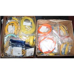 2 BOXES OF FIBER OPTIC PATCH CORDS 1M-25METERS