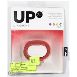 UP 24 FITNESS WIRELESS WRISTBAND,SMALL,RED