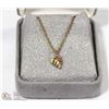 Image 1 : LADIES 10K GOLD LEAF NECKLACE
