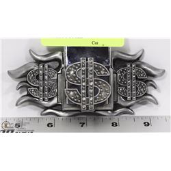 $$$ RHINESTONE BELT BUCKLE WITH ZIPPO STYLE