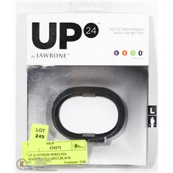 UP 24 FITNESS WIRELESS WRISTBAND,LARGE,BLACK