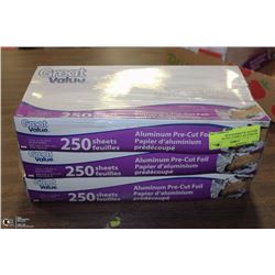 BUNDLE OF 3 GREAT VALVE PRE-CUT ALUMINUM FOIL