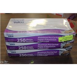 BUNDLE OF 3 GREAT VALVE PRE-CUT ALUMINUM FOIL