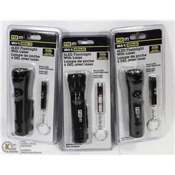 CASE OF 6PCS-6 LED WITH LASER AND 1 LED WITH