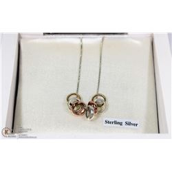 STERLING SILVER "SEVEN LUCKY RINGS" NECKLACE