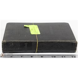 1877 GERMAN BIBLE LEATHER BOUND