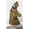 ESTATE BRASS VICTORIAN HORSE FIGURAL