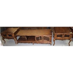 VINTAGE COFFEE & END TABLE SET.