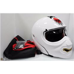 FLIP UP CHIN SINGLE VISOR DOT APPROVED SAMURAI