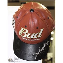 LEATHER NASCAR DALE EARNHARDT BUD HAT