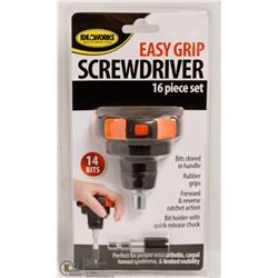 NEW 16PC EASY GRIP SCREWDRIVER