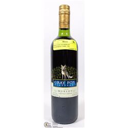 GRAY FOX 2010 MERLOT CALIFORNIA 750ML, 12%