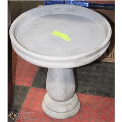 CONCRETE 2 PIECE BIRD BATH 15IN. X 15 IN.