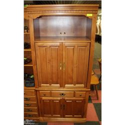 7) ROXTON MAPLE TV CABINET
