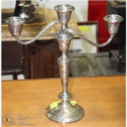 STAMPED CORHAM STERLING 808 SILVER CANDLELABRA.