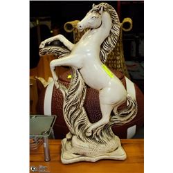 VINTAGE HORSE STATUE 27" TALL (MEXICO)