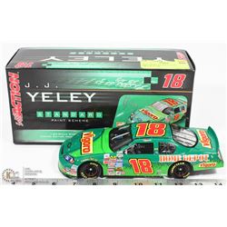 NASCAR #18 J.J. YELEY 1:24 SCALE DIE CAST CAR