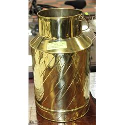 LARGE HANDLED BRASS MILK CAN-MADE IN MOROCCO