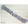 Image 1 : #46-STERLING SILVER TANZANITE ELEGANT BRACELET