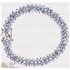 Image 2 : #46-STERLING SILVER TANZANITE ELEGANT BRACELET