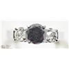 Image 1 : #48-14K WHITE GOLD BLACK & WHITE DIAMOND SZ 6 RING