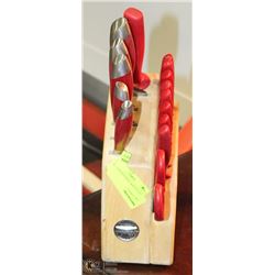 KITCHENAIDE KNIFE & BLOCK SET