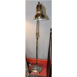 CHROME FLOOR READING LAMP