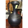 Image 1 : 19" TALL BLACK AFRICAN WATER JUG STYLE VASE