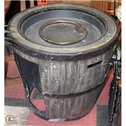 BARRELL PROPANE FIRE PIT.