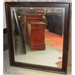 WOOD FRAMED MIRROR 41"X46"