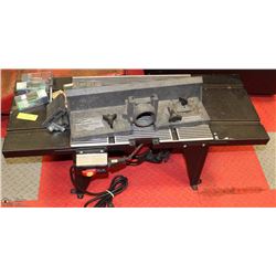 SEARS CRAFTSMAN ROUTER AND ROUTER TABLE WITH TOOL