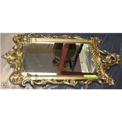 VINTAGE ORNATE STYLE MIRROR 30"X16"