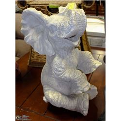 ELEPHANT STATUE 21" TALL.