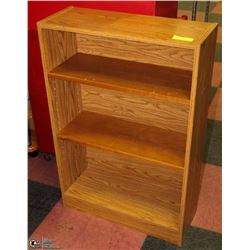 3-TIER WOOD BOOKSHELF